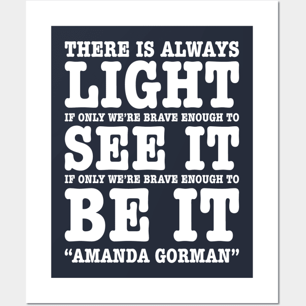 Amanda Gorman Quotes Wall Art by ris kingdom